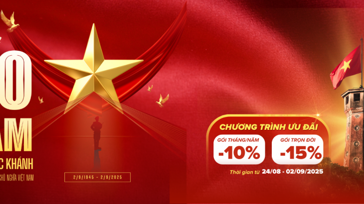 Khuyến Mãi Lớn Mừng Quốc Khánh 2/9 – Giảm Đến 15% Phần Mềm VBDSP & VShorts