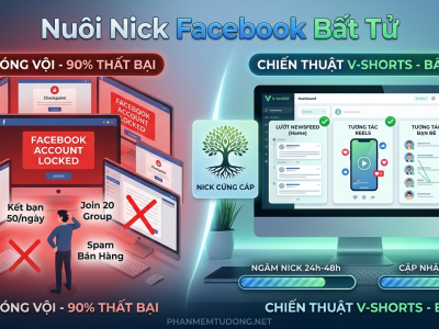 Tại Sao 90% Nick Facebook Vừa Lập Đ&atilde; Bay M&agrave;u? Chiến Thuật Nu&ocirc;i Nick "Bất Tử"