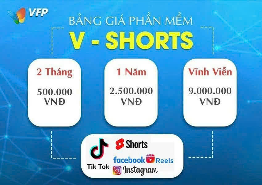 Phần Mềm Đăng Tin VFPPhần Mềm Đăng Tin BDSPhần Mềm VshortsTool Reup