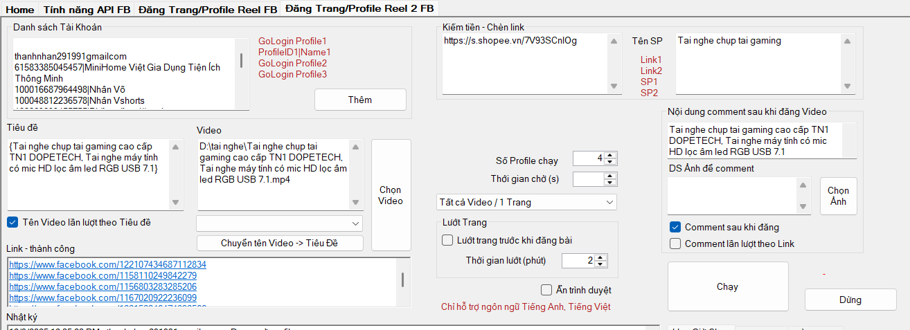 Phần Mềm Đăng Tin Đa Kênh