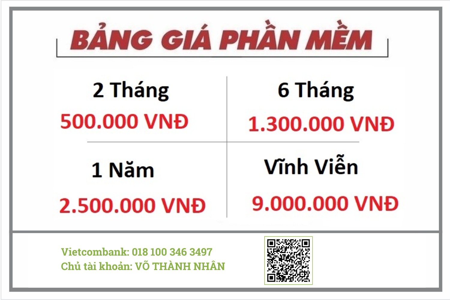 giá phần mềm vshorts