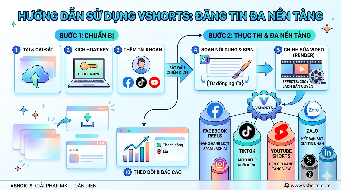 Hướng dẫn phần mềm Vshorts