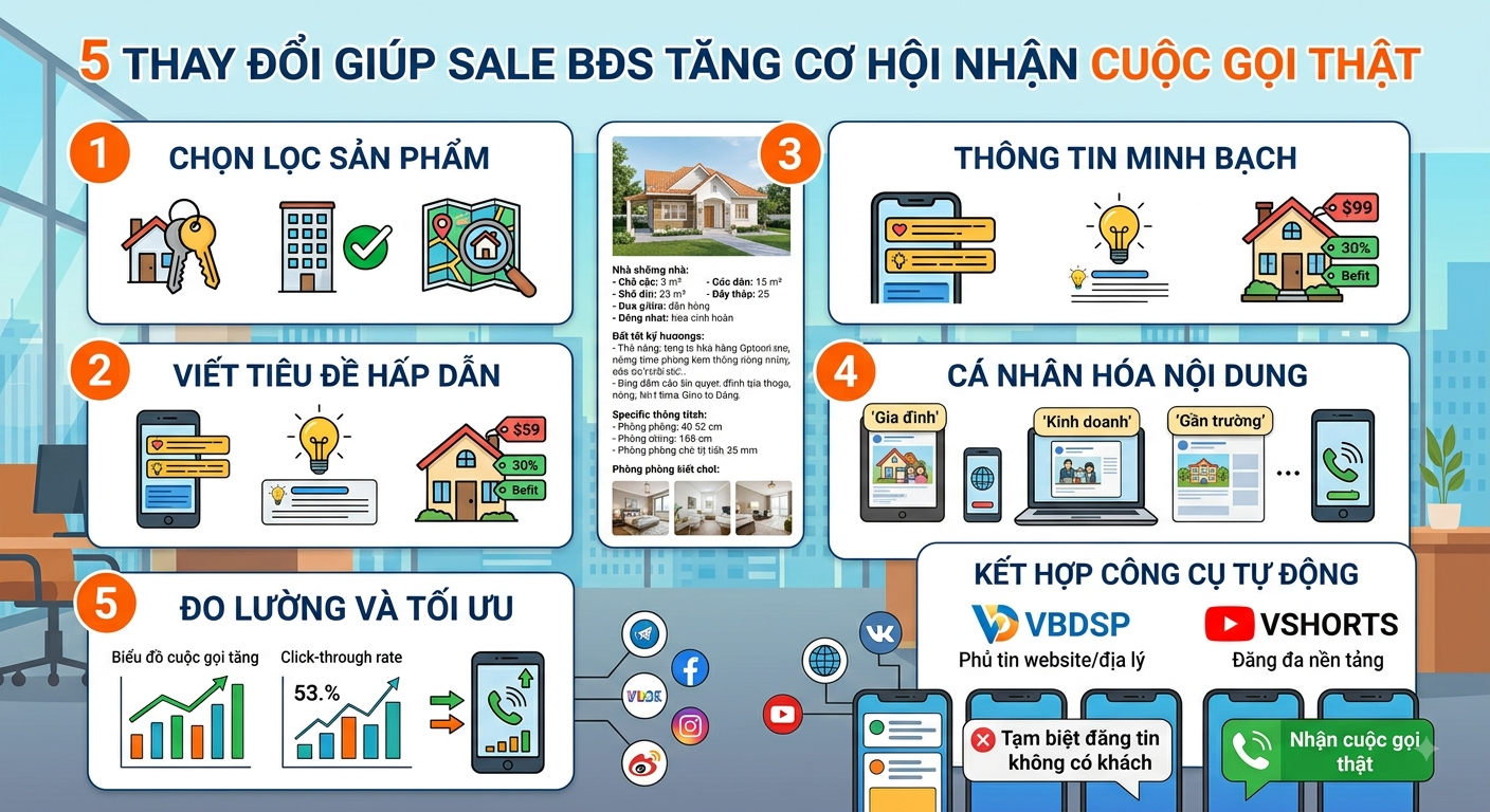 Đăng 20 Tin/Ng&agrave;y Nhưng Kh&ocirc;ng Ai Gọi: Sale BĐS Đang Sai Ở Đ&acirc;u?